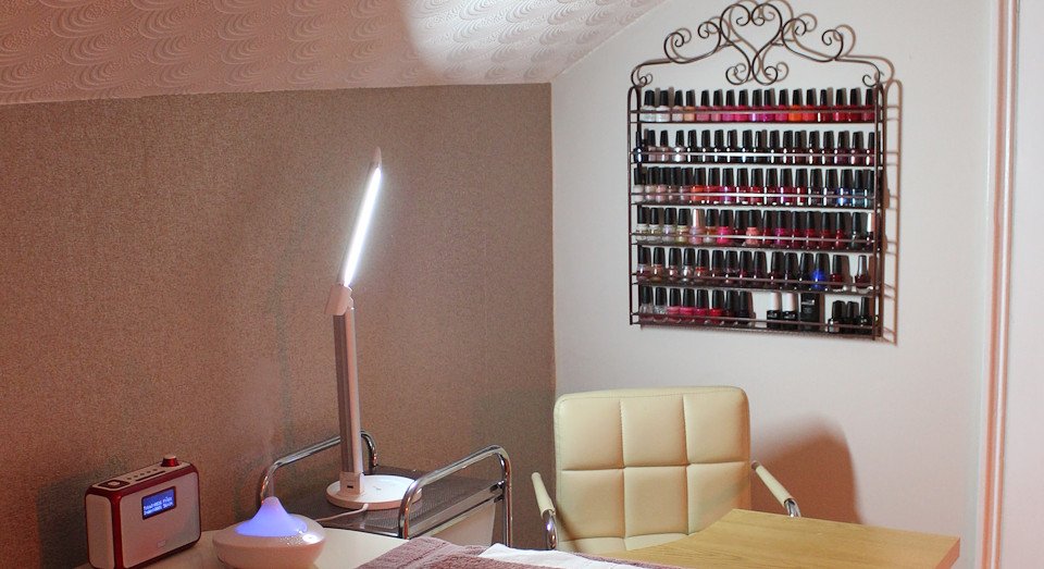 Manicure station at The Beauty House